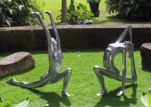Skulptur YOGA - Exklusive Gartendeko