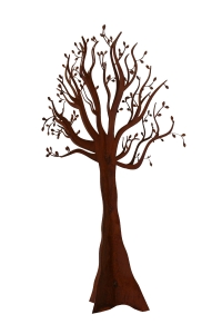 Baum Edelrost - Exklusive Gartendeko Edelrost