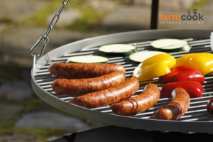 Schwenkgrill mit Rost - Dreibein