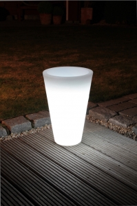 Lightpot, rund / Exklusive Dekoration - Licht im Garten & Heim