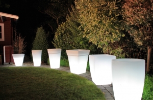 Lightpot eckig / Exklusive Dekoration - Licht fr Garten & Heim