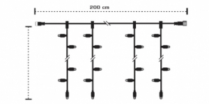 Profi - Lichtervorhang  fr Outdoor /Austauschbar & Erweiterbar!