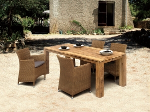 Teakholz - Tisch 90 cm / 180 cm /  Exklusive Gartenmbel