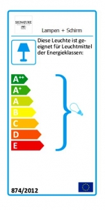 Tisch - Stehleuchte mit Schirm 