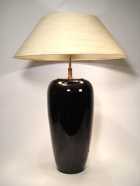Tischleuchte - Vase schwarz / Leuchten Exklusive